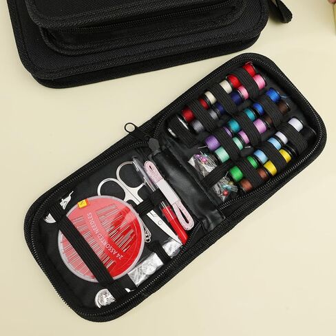 67-Piece Set Portable Travel Sewing Kit with Needles Threads Scissors Pins Tape Measure Storage Bags DIY Embroidery Handwork in Saudi Arabia