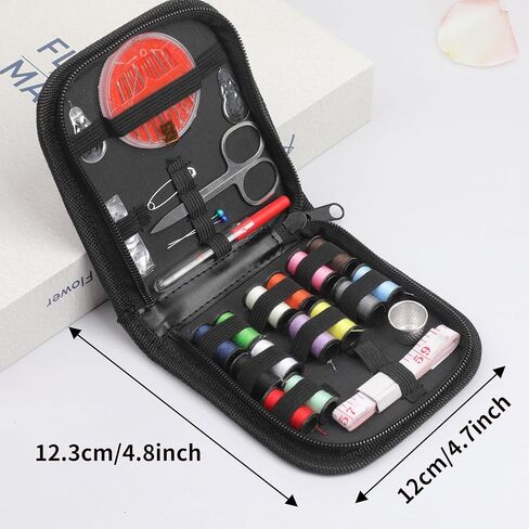Sewing Kit Needle and Thread Kit with Sewing Supplies and Accessories for Women Men Adults Kids Teens Mom Grandma Beginner Traveler Contains Thread, Needle, Scissors in Saudi Arabia