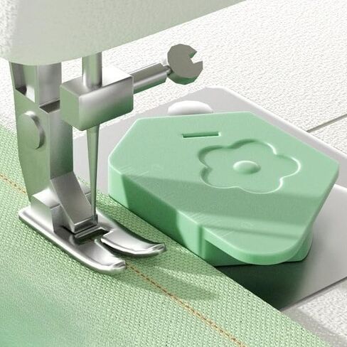 1 Pcs Seam Guide for Sewing Machine, Polygonal Multifucntional Seam Guide Hemmer with Scale, Sewing Quilting Supplies Accessories (Green) in Saudi Arabia
