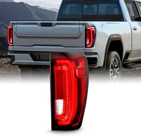AKKON-FIT 2019-2024 GMC SIERRA 19-24 1500/2500 [LED كامل] خلفي الضوء الخلفي مع مصباح التوقيع in Saudi Arabia