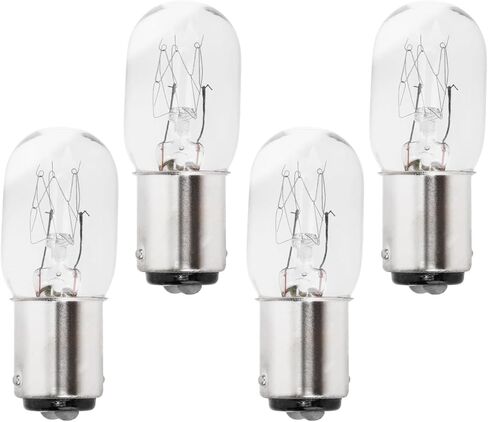 4pcs 15W 120V Sewing Machine Light Bulbs, Push-in Base Incandescent Light Bulbs Compatible with More Household Sewing Machines in Kuwait