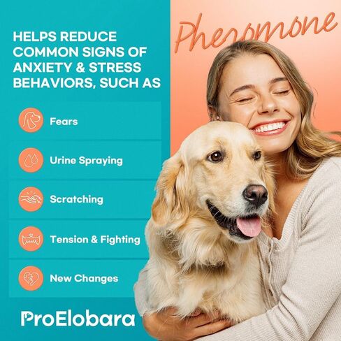 Dog Calming Pheromone Plug Diffuser: Dog Calming Pheromones Diffuser - Reduces Stress & Anxiety Calming Pheromone Diffuser for Dogs - Calm Dogs 60 Supply in Kuwait