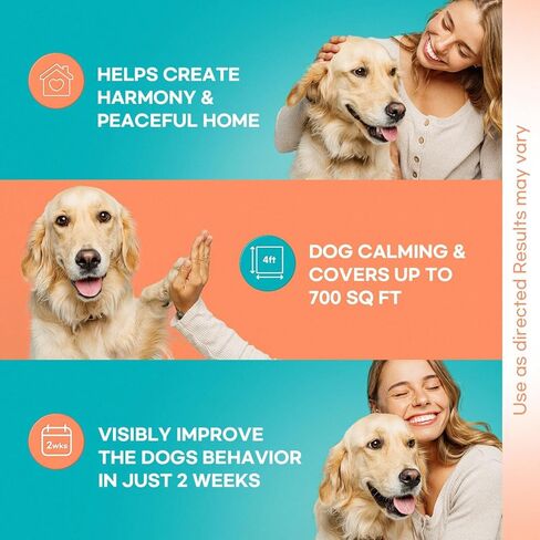 Dog Calming Pheromone Plug Diffuser: Dog Calming Pheromones Diffuser - Reduces Stress & Anxiety Calming Pheromone Diffuser for Dogs - Calm Dogs 60 Supply in Kuwait