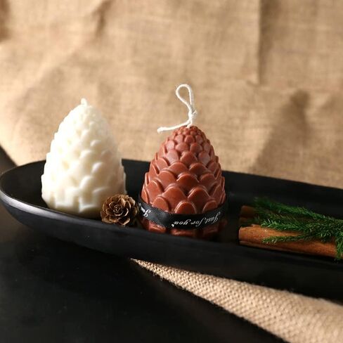 3D Christmas Pinecone Candle Mold Ideal for DIY Candle Making Silicone Candle Mold Handmade soap Mold Christmas Gift Home Decor in Saudi Arabia
