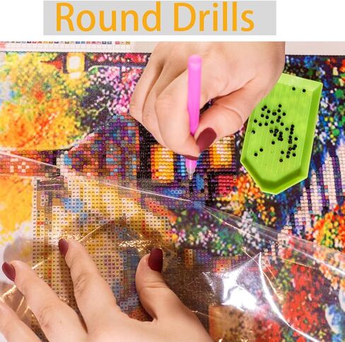 Dlylust Hummingbird Diamond Art Painting Kits for Adults - Full Drill Diamond Dots Paintings for Beginners, Round 5D Paint with Diamonds Pictures Gem Art Painting Kits DIY Crafts Kits 12x16inch in Saudi Arabia
