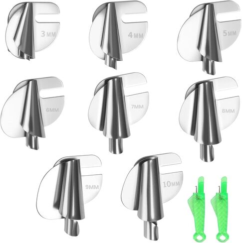 ماكينة خياطة 8 قطع للأقدام، ملحقات ماكينة الخياطة، مستلزمات الخياطة، 8 مقاسات لضغط الحاشية الملفوفة، لآلة الخياطة المسطحة المحوسبة/الأداة المنزلية in Kuwait