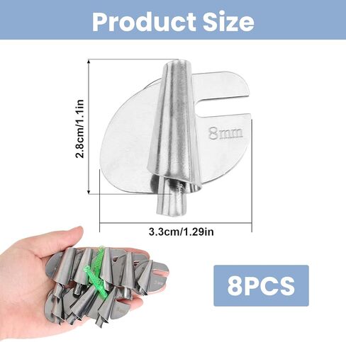 ماكينة خياطة 8 قطع للأقدام، ملحقات ماكينة الخياطة، مستلزمات الخياطة، 8 مقاسات لضغط الحاشية الملفوفة، لآلة الخياطة المسطحة المحوسبة/الأداة المنزلية in Kuwait