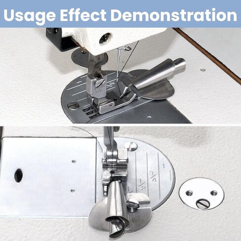 ماكينة خياطة 8 قطع للأقدام، ملحقات ماكينة الخياطة، مستلزمات الخياطة، 8 مقاسات لضغط الحاشية الملفوفة، لآلة الخياطة المسطحة المحوسبة/الأداة المنزلية in Kuwait
