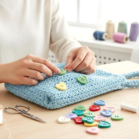Thinp 40-Pcs 7/8 "أزرار القلب الراتنج، أزرار ملونة للحرف اليدوية على شكل قلب زر لطيف للحرف اليدوية DIY الخياطة الحياكة سكرابوكينغ الديكور (ألوان متنوعة) in Kuwait