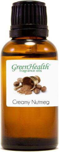 1 fl oz Creamy Nutmeg Fragrance Oil (Glass Bottle w/Euro Dropper) - GreenHealth in Saudi Arabia