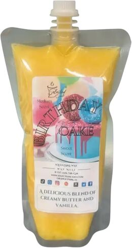 Birthday Cake Squeezable Wax Melt - Creamy Vanilla-4 Ounces in Saudi Arabia