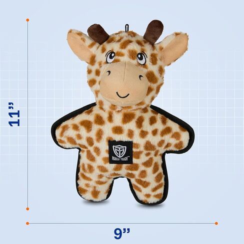 American Kennel Club Muscle Tough Giraffe Plush Dog Toy with Squeaker for Moderate Chewers, Durable Soft Dog Toy for Tugging & Play, Tough on Play Not on Teeth in Saudi Arabia