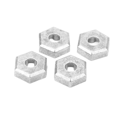 Silver 4 Pack 1/16 Rc Hex Coupler Rc Wheel Hex Hub Adapter for Scy 16101 16102 16103 16201 1/16 Rc Car in Saudi Arabia