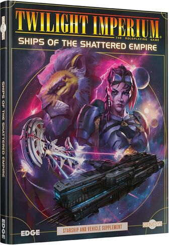Asmodee Genesys Roleplaying Game Ships of The Shattered Empire SOURCEBOOK - Twilight Imperium Starship & Vehicle Guides, Sci-Fi Fantasy Game for Kids & Adults, Ages 14+, 2-6 Players, 4+ Hours in Saudi Arabia