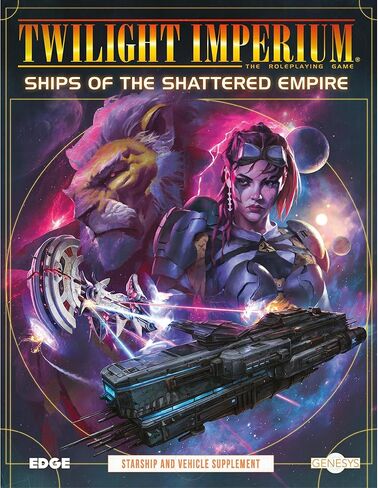 Asmodee Genesys Roleplaying Game Ships of The Shattered Empire SOURCEBOOK - Twilight Imperium Starship & Vehicle Guides, Sci-Fi Fantasy Game for Kids & Adults, Ages 14+, 2-6 Players, 4+ Hours in Saudi Arabia
