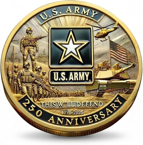 Marine Corps 250th Anniversary Challenge Coin | Limited Edition Collectible for Marines & Military Enthusiasts | USMC Military Commemorative Coin – 1.57 Inch Army Navy Veteran Gift in Saudi Arabia