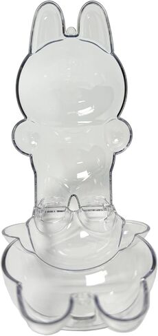 Protective Case Compatible with LABUBU Exciting Macaron, (Figure Not Included) Clear Collector Storage Box with Silicone Strap,Dustproof Scratch-Resistant for Standing Series in Saudi Arabia