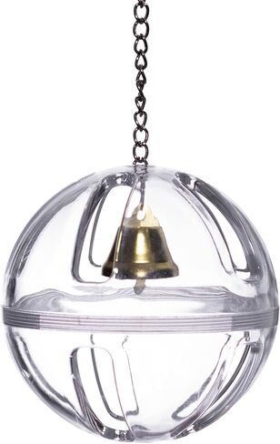 Bird Foraging Ball Toy, 3.5 Inch, Interactive Hanging Treat Dispenser & Enrichment Toy for Cockatiels, Parrotlets, Parakeets, Small Parrots, and Doves, Forage Toy for Parrots in Saudi Arabia