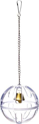 Bird Foraging Ball Toy, 3.5 Inch, Interactive Hanging Treat Dispenser & Enrichment Toy for Cockatiels, Parrotlets, Parakeets, Small Parrots, and Doves, Forage Toy for Parrots in Saudi Arabia