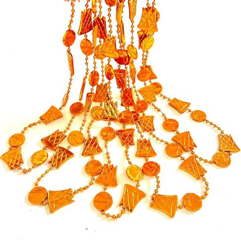 12 Pcs Basketball Sport Theme Party Beads Necklaces Basketball Pendants Beads Necklace Sport Team Accessories Party Supplie in Saudi Arabia