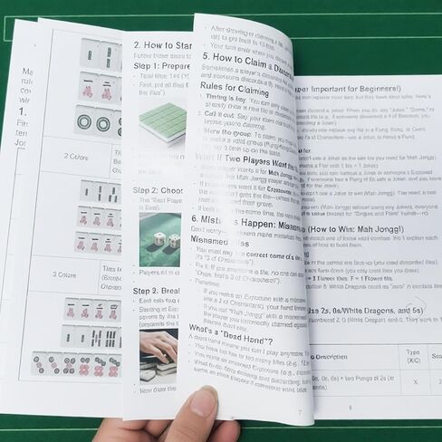 Mah Jongg 2026 2025 Reference Manual Pack of 4 - Friendly Guide for Beginner with Large Print, Standard Hands & Play Rules Winning Hands, Game Flow & Special Tiles Usage for Veterans in Kuwait