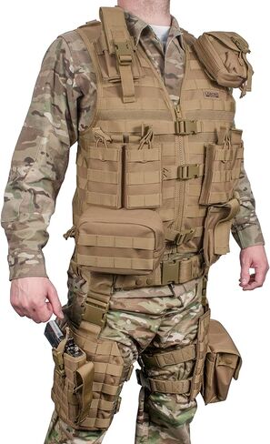 Barska BI12330 Loaded Gear VX-100 Tactical Vest & Leg Platforms (OD Green) in Saudi Arabia