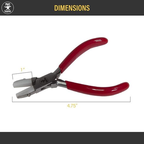 4-3/4 "أنف مسطح غير Marring النايلون الفك كماشة ث/قبضة PVC صنع المجوهرات تشكيل المعادن أداة إصلاح in Kuwait