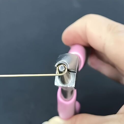 1pc Heavy-Duty Professional Grade Precision Wire Bending Tool - Manual Jewelry Pliers with Half-Round Concave Tips (Pink) in Saudi Arabia