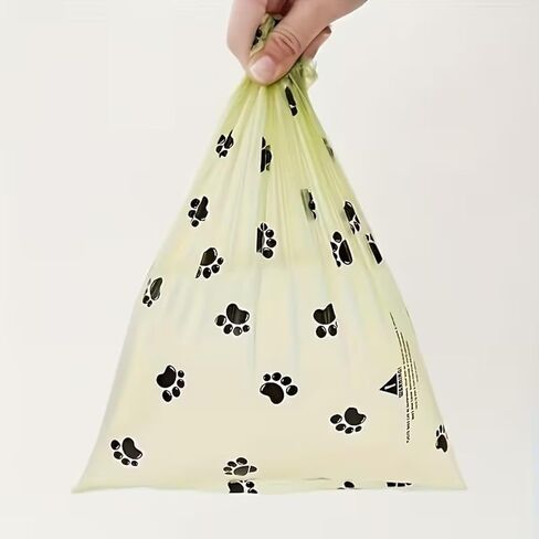 1Roll 15Pcs Pet Waste Bags, Thick Leak-Proof and Odor-Resistant Pet Trash Bag for Dogs and Cats in Saudi Arabia