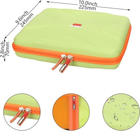 FBLFOBELI Travel Case for Many Board Game, Compatible with Hasbro Gaming/Monopoly/Gamewright Outfoxed/My First Castle Panic etc, 10x9.6x2.8 Inch, Case Only in Saudi Arabia