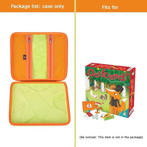 FBLFOBELI Travel Case for Many Board Game, Compatible with Hasbro Gaming/Monopoly/Gamewright Outfoxed/My First Castle Panic etc, 10x9.6x2.8 Inch, Case Only in Saudi Arabia