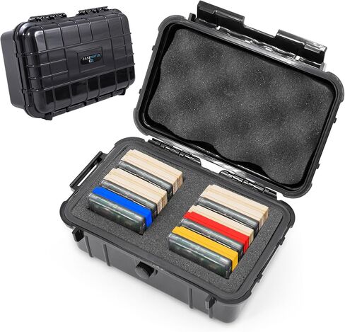 CASEMATIX Waterproof Game Case Holder Compatible With Gameboy Color and Original Game Boy Cartridges, Storage Box Fits 18 Games in Saudi Arabia