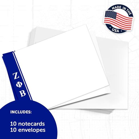 Desert Cactus Zeta Phi Beta 10 Pack Notecards ZPB ZPhiB Divine 9 Stationery Cardstock Includes Envelopes Memo Party Thank You (Notecard Design E) in Saudi Arabia