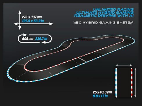 Carrera Hybrid Highway Challenge - Racing Fun of The New Generation - Legendary Porsche 911 GT3 R in 1:50 Scale - Hybrid Technology with AI Support - Control via Smartphone App in Saudi Arabia
