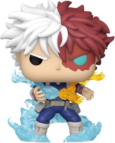 فانكو بوب! بالإضافة إلى: My Hero Academia - Shoto Todoroki - شخصية من الفينيل قابلة للتجميع - فكرة هدية - بضائع رسمية - ألعاب للأطفال والكبار - محبي الرسوم المتحركة - شخصية نموذجية لهواة الجمع والعرض in Kuwait