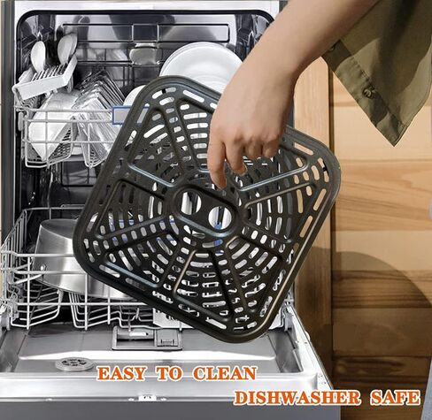 Premium Air Fryer Crisping Plate for COSORI 6.8QT 12-in-1 Dual Blaze Air Fryers, Air Fryer Grill Pan Plate Crisper Tray Rack Grate Grid Shelf for COSORI 6.8QT Air Fryer, Nonstick, Dishwasher Safe in Saudi Arabia