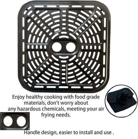 Premium Air Fryer Crisping Plate for COSORI 6.8QT 12-in-1 Dual Blaze Air Fryers, Air Fryer Grill Pan Plate Crisper Tray Rack Grate Grid Shelf for COSORI 6.8QT Air Fryer, Nonstick, Dishwasher Safe in Saudi Arabia
