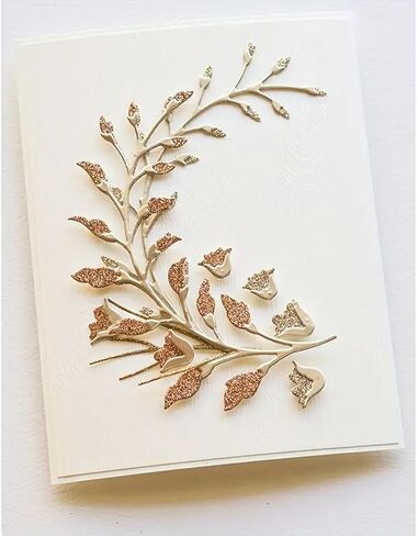 3pcs/Set Flower Leaf Branches Metal Die Cuts,Floral Leaves Frame Stencils DIY Crafts Cards Cutting Dies Cuts for DIY Embossing Card Making Photo Decorative Paper Dies Scrapbooking in Saudi Arabia