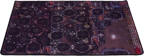 Nemesis Lockdown PLAYMAT - Official Double-Sided Premium Game Mat (84 x 56 cm) with Stitched Edges, Board Game Accessory, Made by Rebel Studio in Saudi Arabia