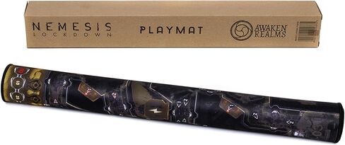 Nemesis Lockdown PLAYMAT - Official Double-Sided Premium Game Mat (84 x 56 cm) with Stitched Edges, Board Game Accessory, Made by Rebel Studio in Saudi Arabia