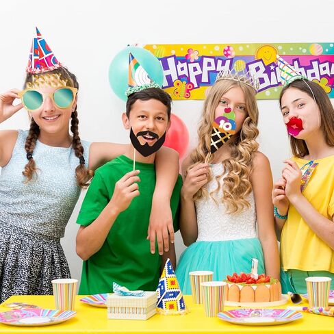 BRT Bearingshui 10th Photo Booth Props، إكسسوارات حفلات أعياد الميلاد، اللافتات، الزينة والمفضلات in Saudi Arabia