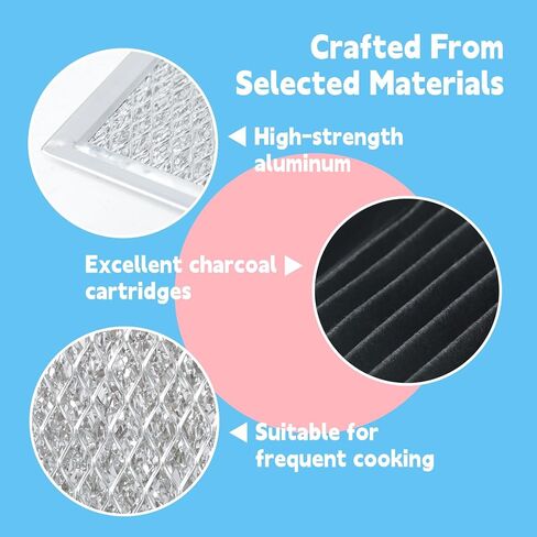 Microwave Filter Set Compatible with GE JVM7195SK6SS PNM9216SK5SS JVM7195EK5ES JNM7196DK5BB JVM7195DK5WW JNM7196SK6SS Microwave Oven Grease & Charcoal Filters Replacement Part, 3 Pack in Saudi Arabia