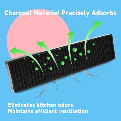Microwave Filter Set Compatible with GE JVM7195SK6SS PNM9216SK5SS JVM7195EK5ES JNM7196DK5BB JVM7195DK5WW JNM7196SK6SS Microwave Oven Grease & Charcoal Filters Replacement Part, 3 Pack in Saudi Arabia