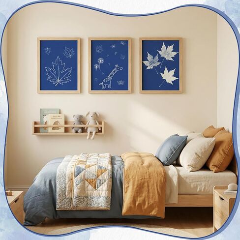 مجموعة Cyanotype مع 30 ورقة من ورق طباعة الشمس ولوحة أكريليك، لوازم فنية للطباعة الشمسية للحرف الطبيعية، والمشروعات اليدوية، والتصوير الفوتوغرافي، مثالية للحرف الفنية، والهدايا in Kuwait