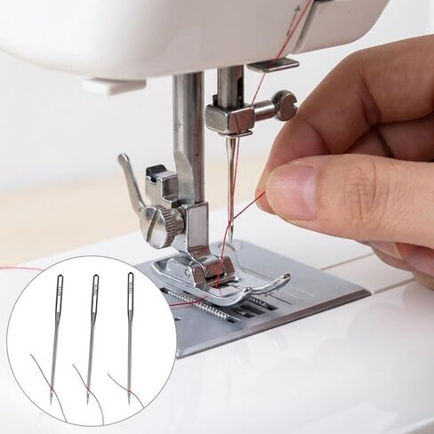 ZJO 50 Pcs Universal Sewing Machine Needles, Sizes 90/14, 100/16, 110/18 Heavy Duty and Regular for Most Home Sewing Machines in Kuwait