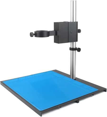 حامل مجهر من سبائك الألومنيوم - دعامة تركيز قابلة للتعديل 40 مم 50 مم لكاميرا HDMI USB الرقمية (مربع 5 × 5 × 1.0 مم) in Kuwait