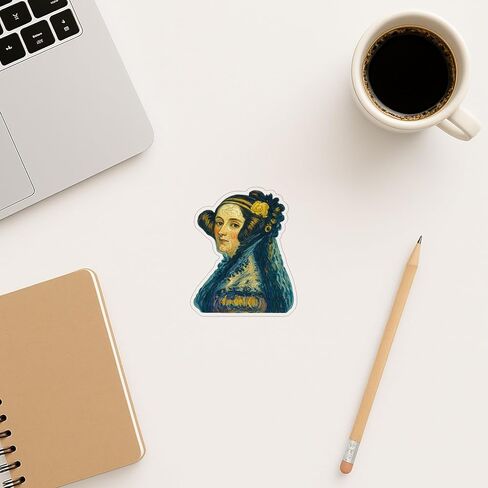 (3 عبوات) ملصق على طراز جوخ لما بعد الانطباعية من Ada Lovelace (2.5 بوصة × 3.25 بوصة) in Saudi Arabia