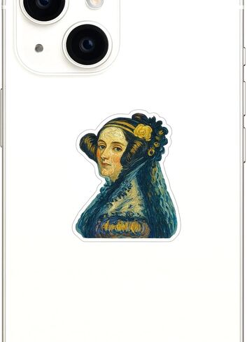 (3 عبوات) ملصق على طراز جوخ لما بعد الانطباعية من Ada Lovelace (2.5 بوصة × 3.25 بوصة) in Saudi Arabia