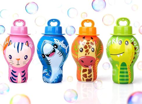 Anti - Spill Proof Bubbles Wands Set for Babies Toddlers Kids 3 4 5 6 Mess Free Bubbles, Variety Pack (4 Fl Oz, 2 Pack) for Indoor & Outdoor Play | Easter Basket Stuffer (Tumbler Colors May Vary) in Saudi Arabia