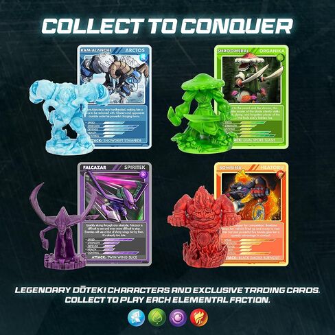 حزمة DŌTEKI Battle Expansion Pack - Arctos - ممارسة الهدف الاستراتيجي - لعبة معركة مع شخصية قابلة للتجميع وبطاقة تداول - ألعاب قتال قابلة للتخصيص للأطفال - 1-2 لاعبين in Saudi Arabia